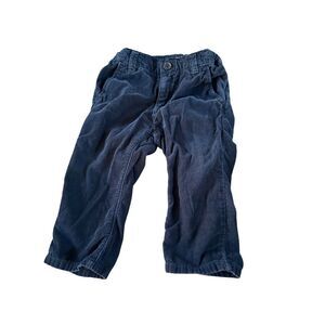 H&M corduroy pants sz 12 months baby boys navy blue pull on dress